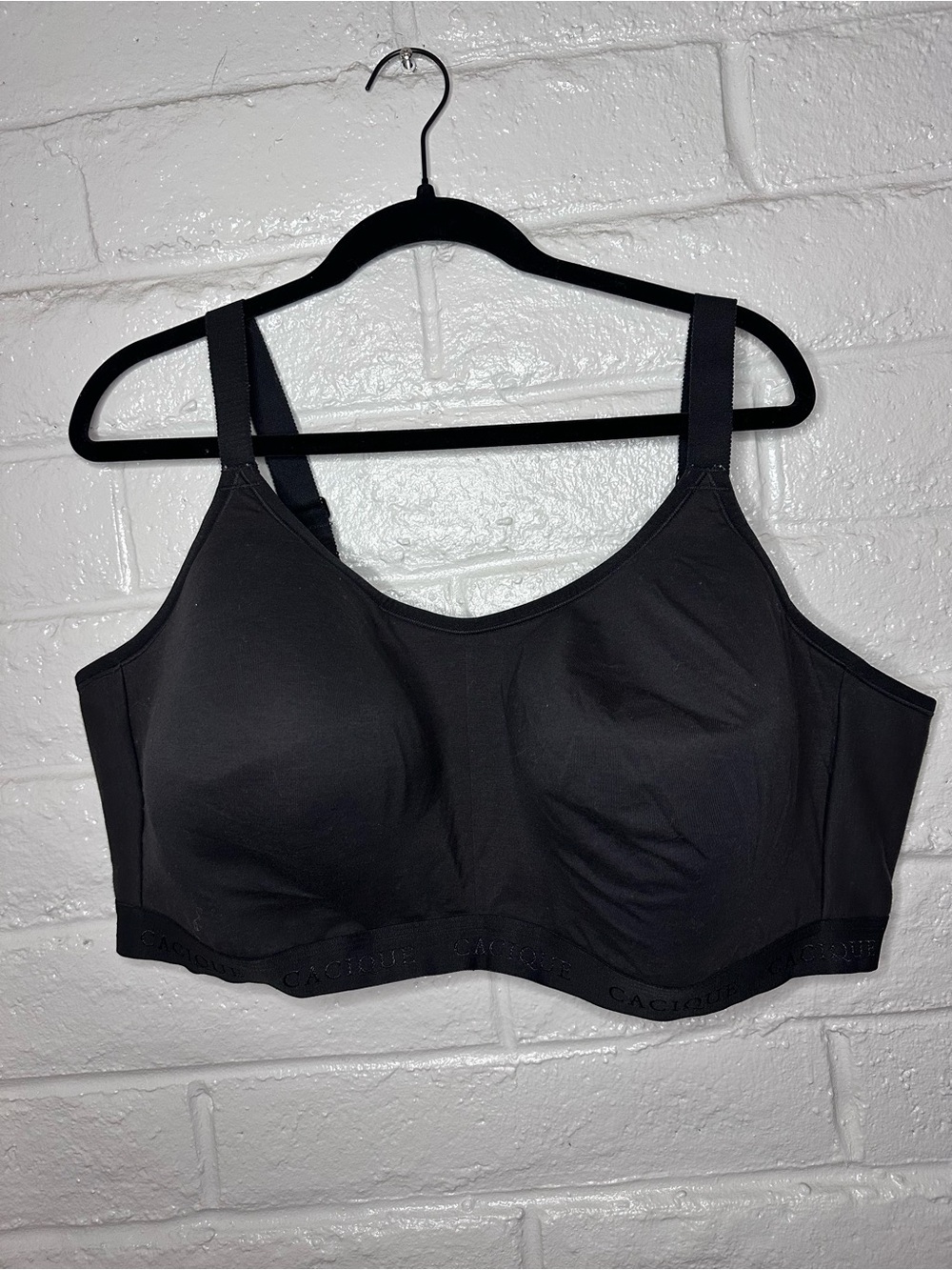 Cacique Black Wireless Support Bra